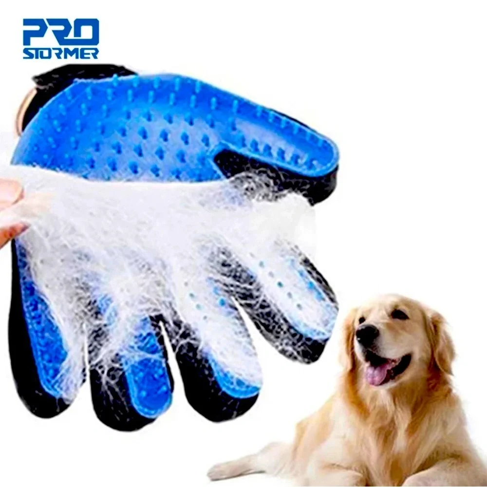 Pet grooming glove